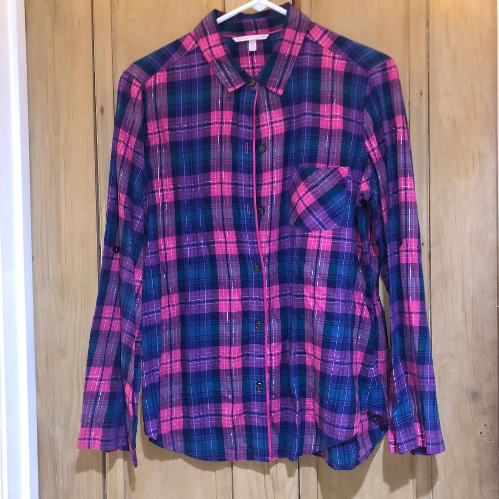 Victoria's Secret Plaid Button Down